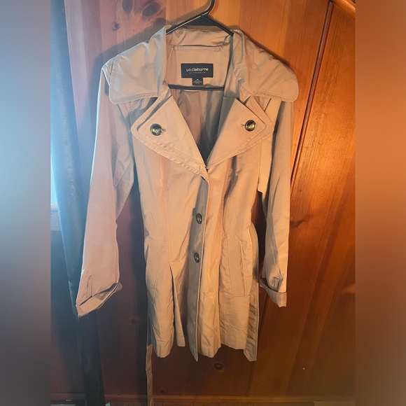 Liz Claiborne Waterproof Trench Coat - Picture 5 of 6